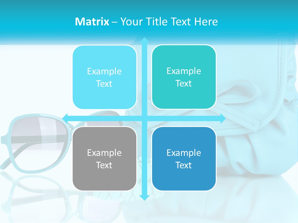 Women's Handbag And Sunglasses PowerPoint Template