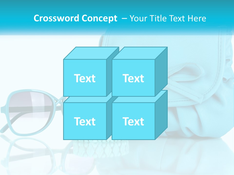 Women's Handbag And Sunglasses PowerPoint Template