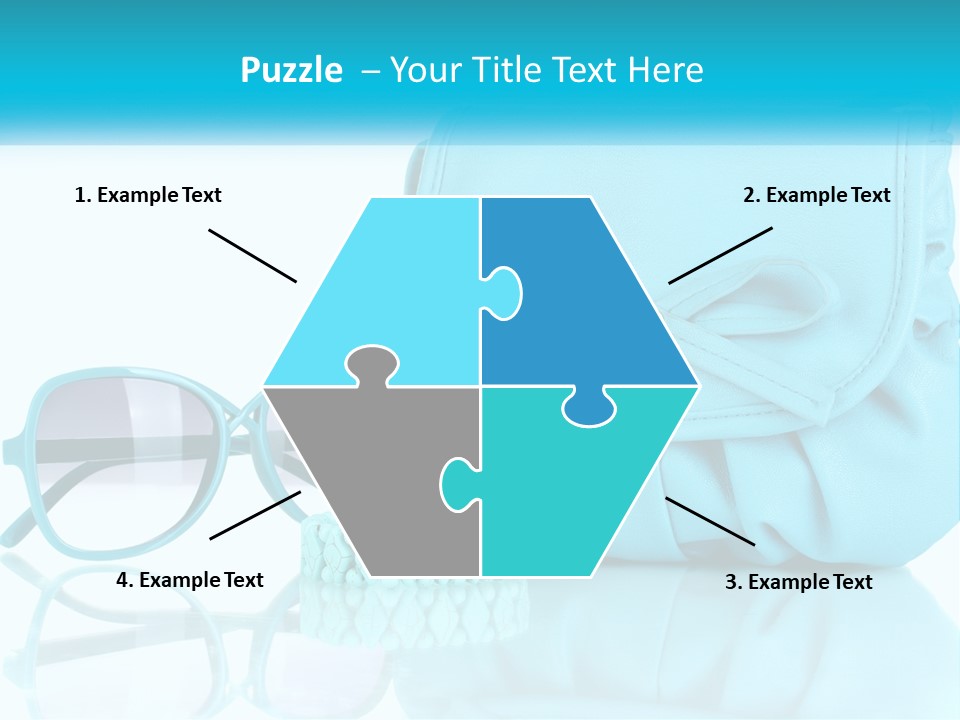 Women's Handbag And Sunglasses PowerPoint Template