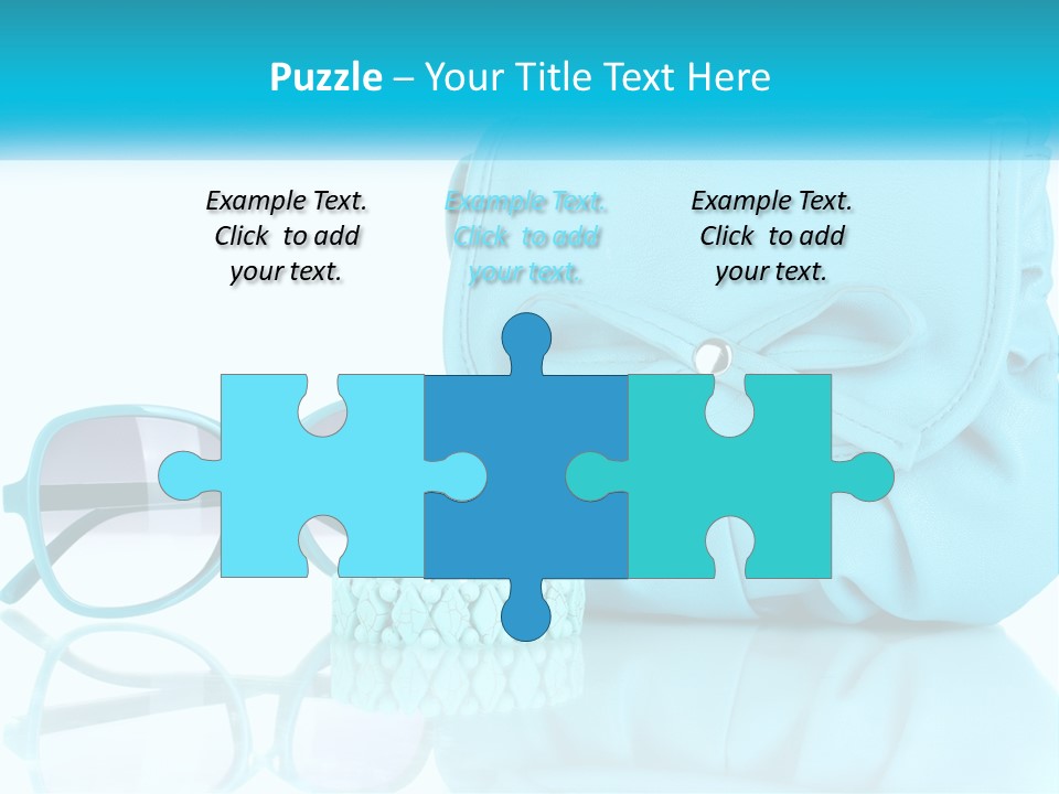 Women's Handbag And Sunglasses PowerPoint Template