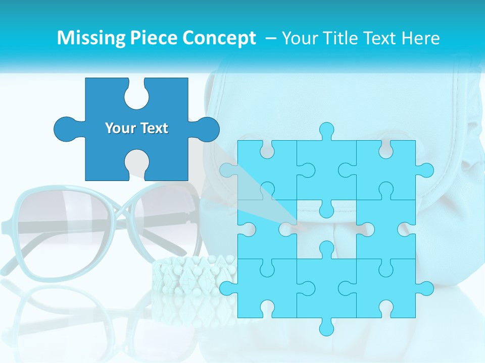 Women's Handbag And Sunglasses PowerPoint Template