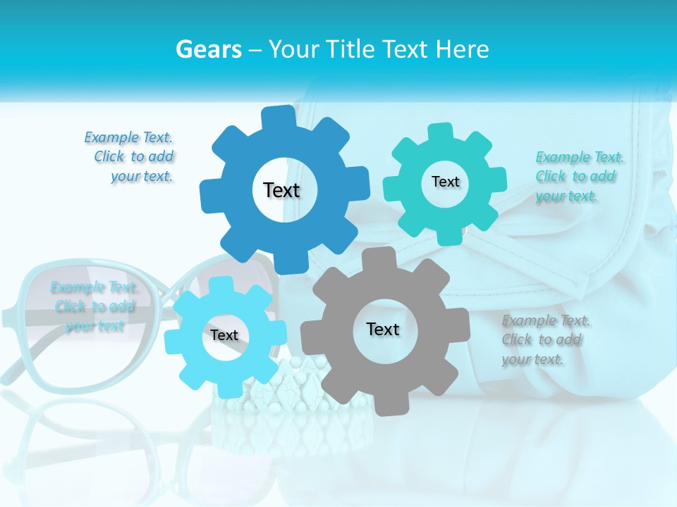 Women's Handbag And Sunglasses PowerPoint Template