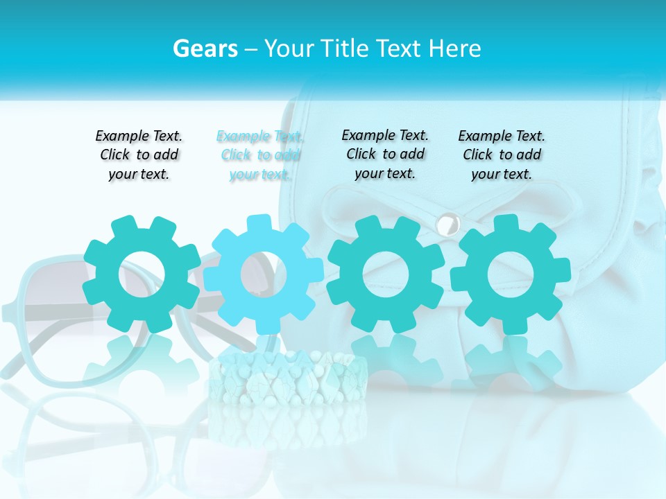 Women's Handbag And Sunglasses PowerPoint Template