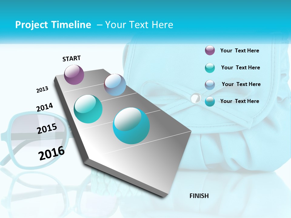 Women's Handbag And Sunglasses PowerPoint Template