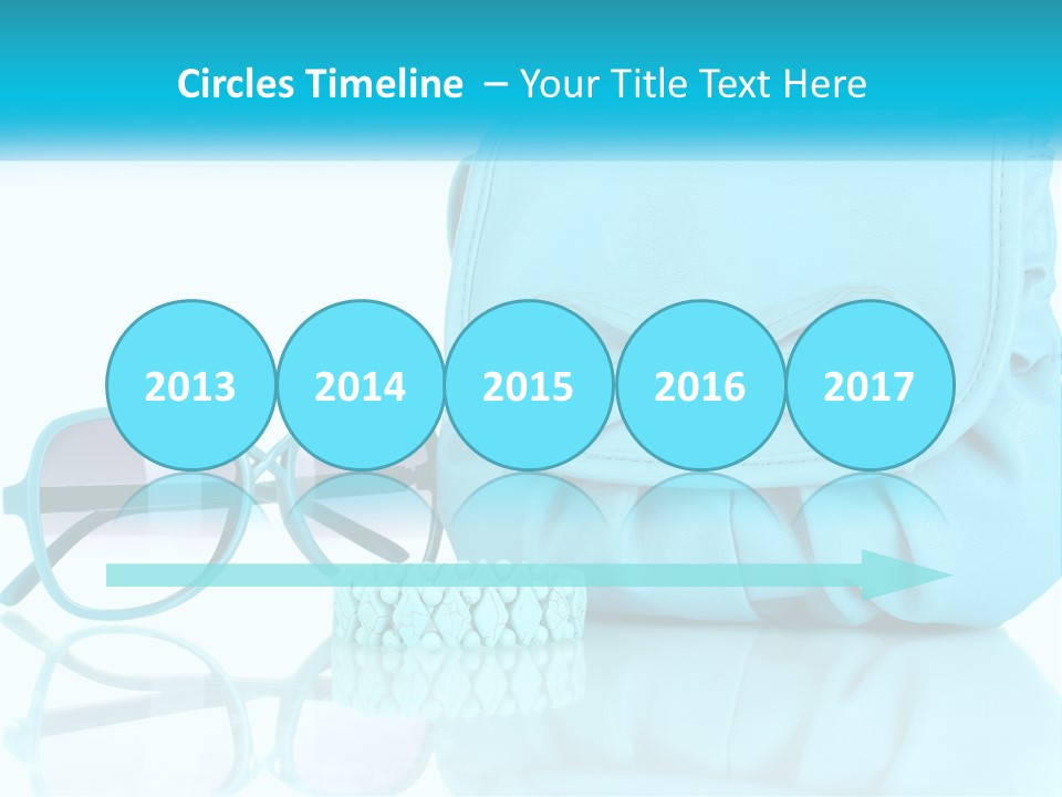 Women's Handbag And Sunglasses PowerPoint Template