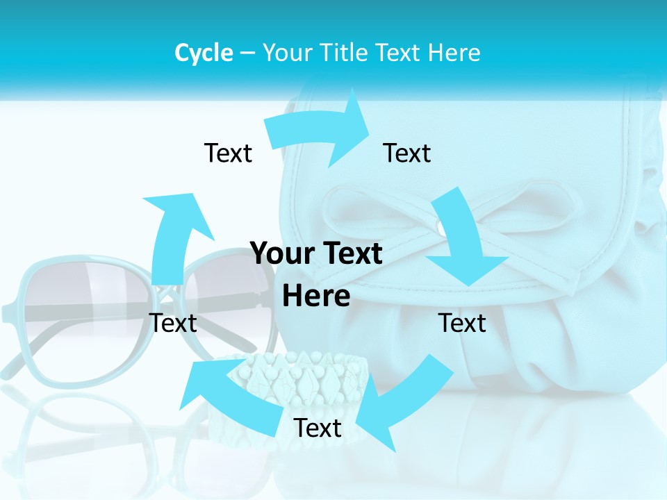 Women's Handbag And Sunglasses PowerPoint Template