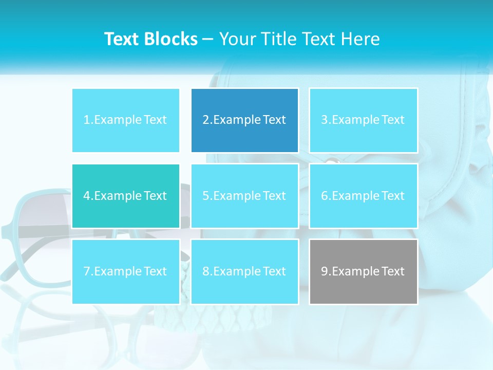 Women's Handbag And Sunglasses PowerPoint Template