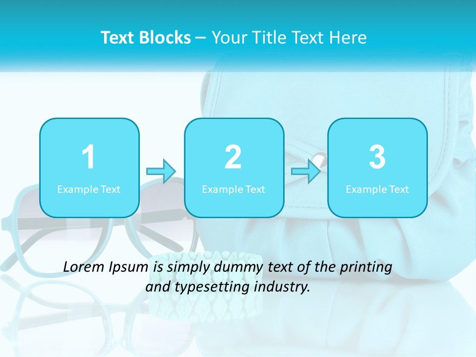 Women's Handbag And Sunglasses PowerPoint Template