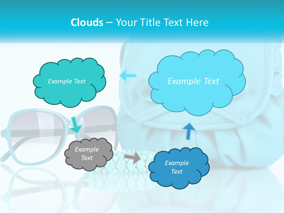 Women's Handbag And Sunglasses PowerPoint Template