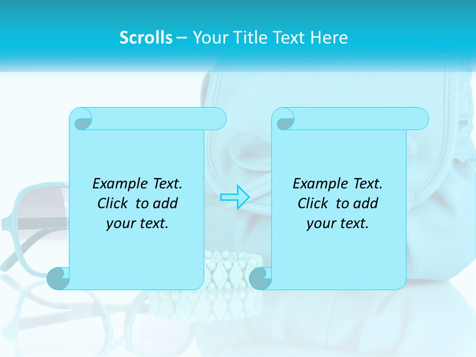 Women's Handbag And Sunglasses PowerPoint Template