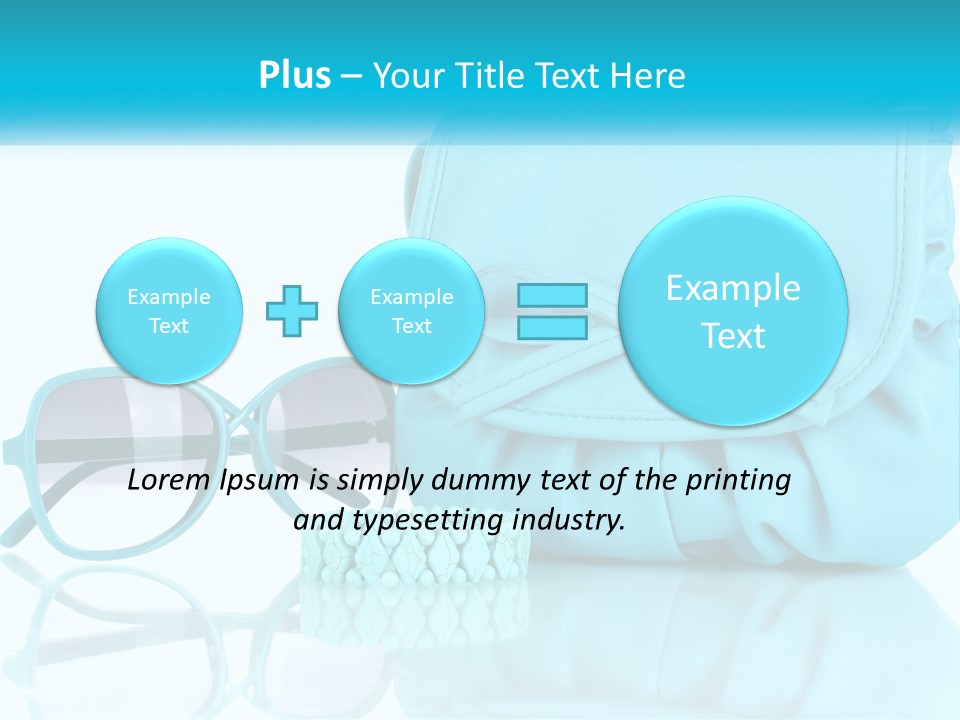 Women's Handbag And Sunglasses PowerPoint Template