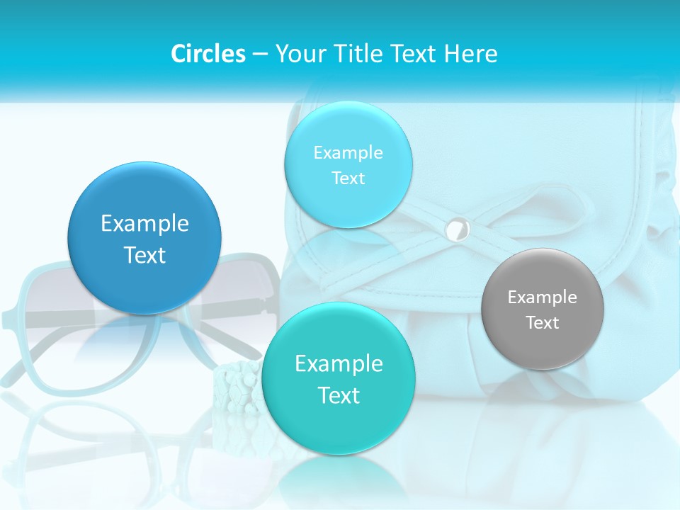 Women's Handbag And Sunglasses PowerPoint Template