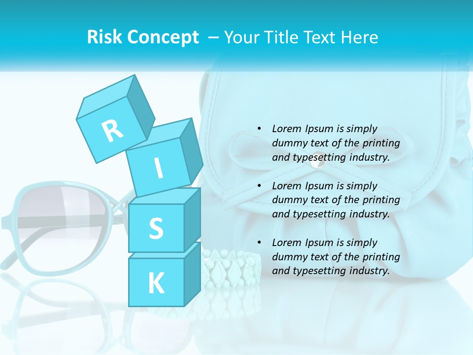 Women's Handbag And Sunglasses PowerPoint Template