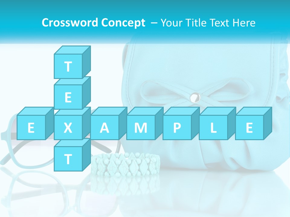 Women's Handbag And Sunglasses PowerPoint Template