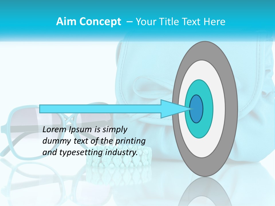 Women's Handbag And Sunglasses PowerPoint Template