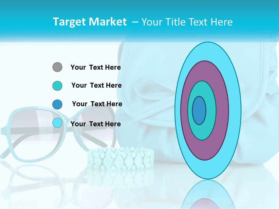 Women's Handbag And Sunglasses PowerPoint Template