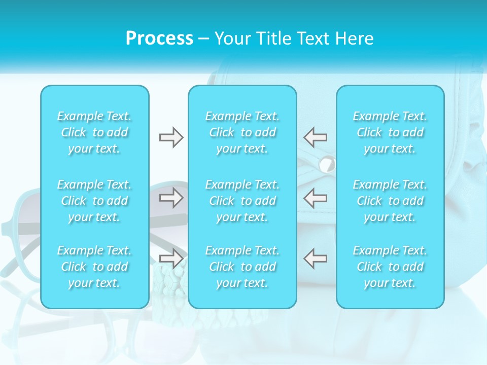 Women's Handbag And Sunglasses PowerPoint Template