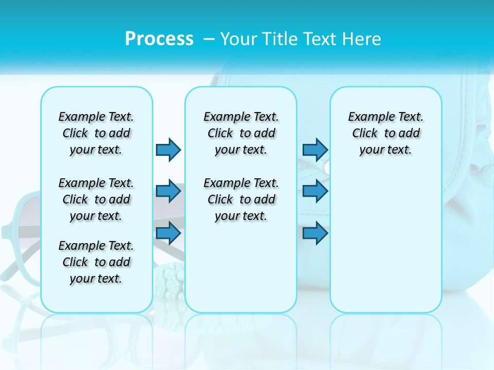 Women's Handbag And Sunglasses PowerPoint Template