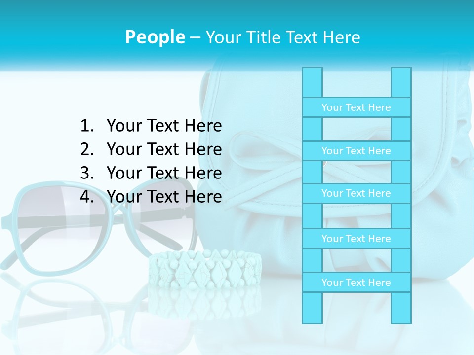 Women's Handbag And Sunglasses PowerPoint Template