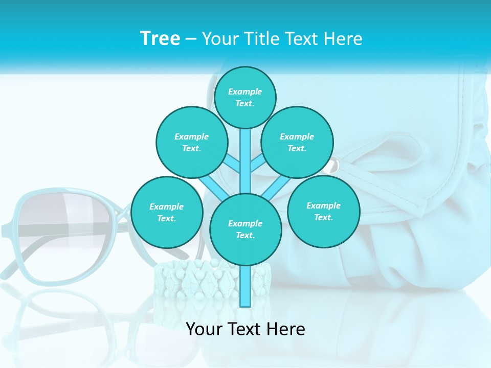 Women's Handbag And Sunglasses PowerPoint Template