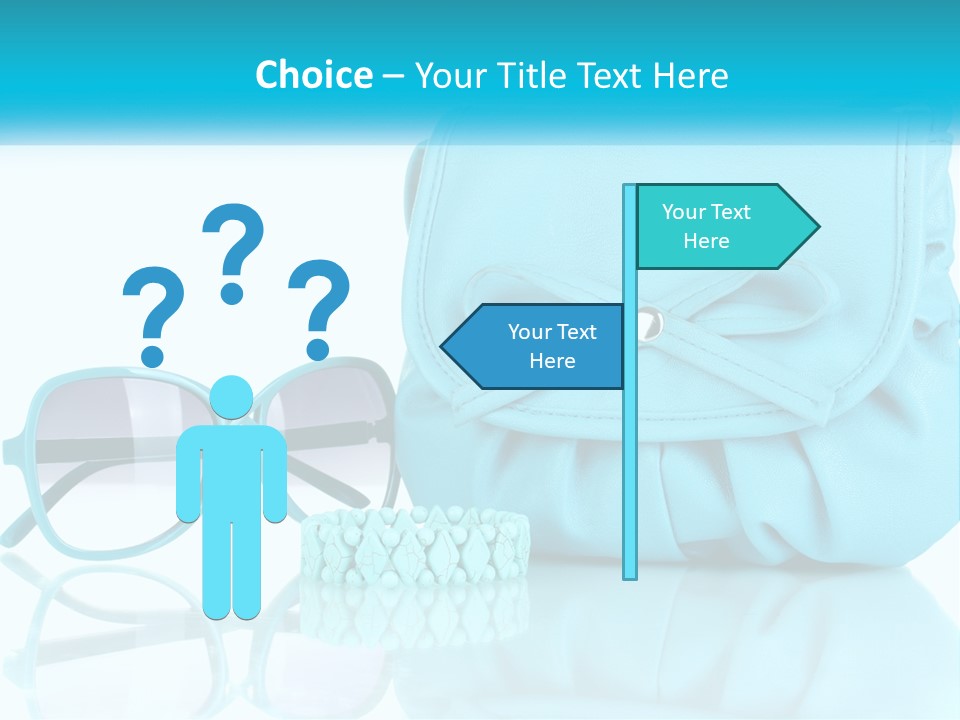 Women's Handbag And Sunglasses PowerPoint Template