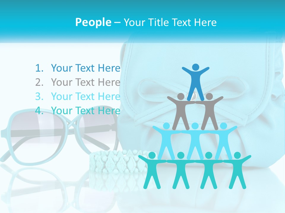 Women's Handbag And Sunglasses PowerPoint Template