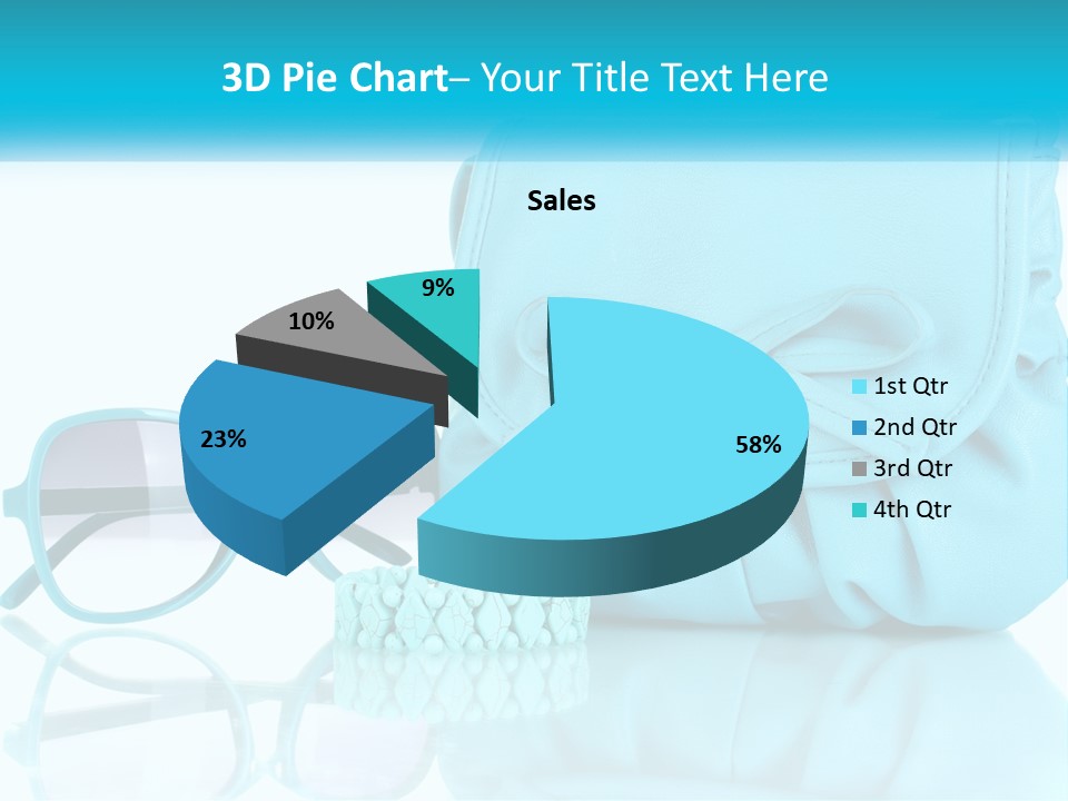 Women's Handbag And Sunglasses PowerPoint Template
