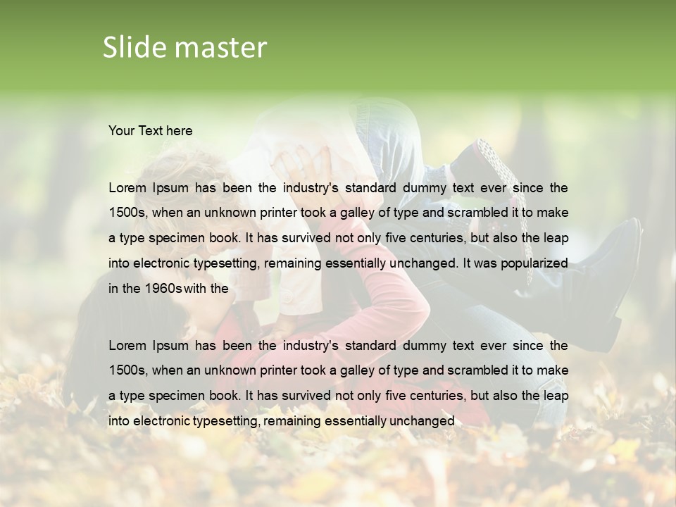 Woman With Child PowerPoint Template