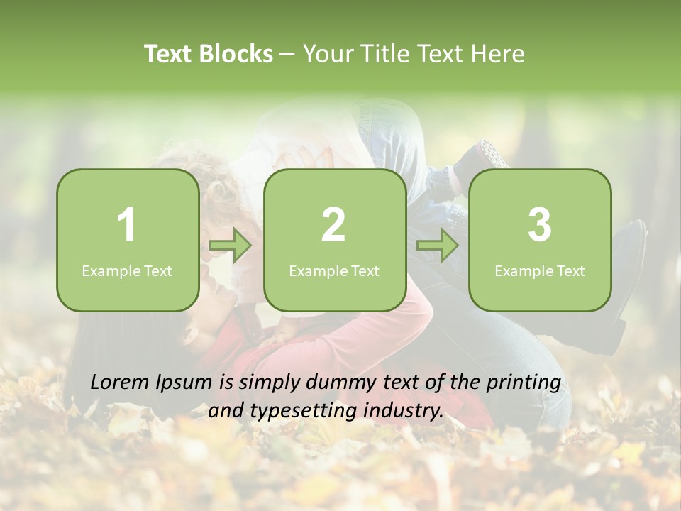 Woman With Child PowerPoint Template