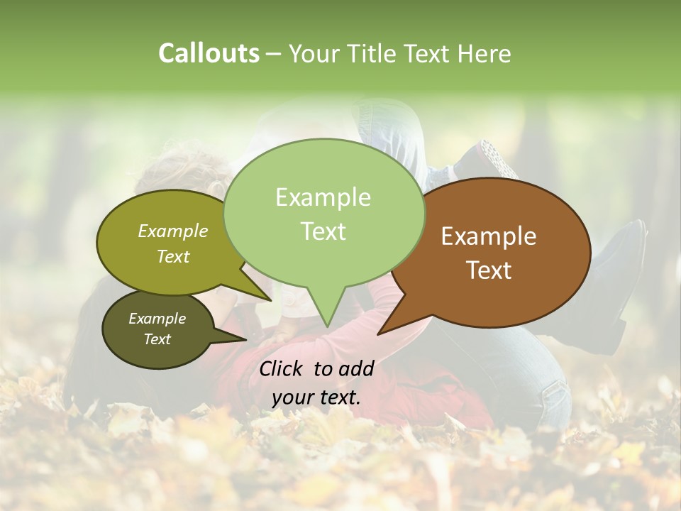 Woman With Child PowerPoint Template