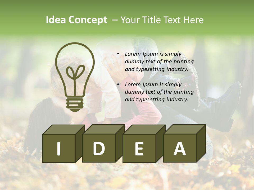 Woman With Child PowerPoint Template