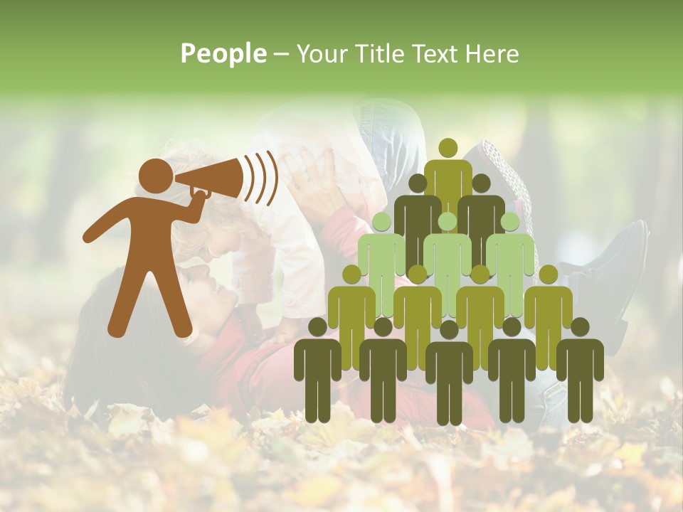 Woman With Child PowerPoint Template