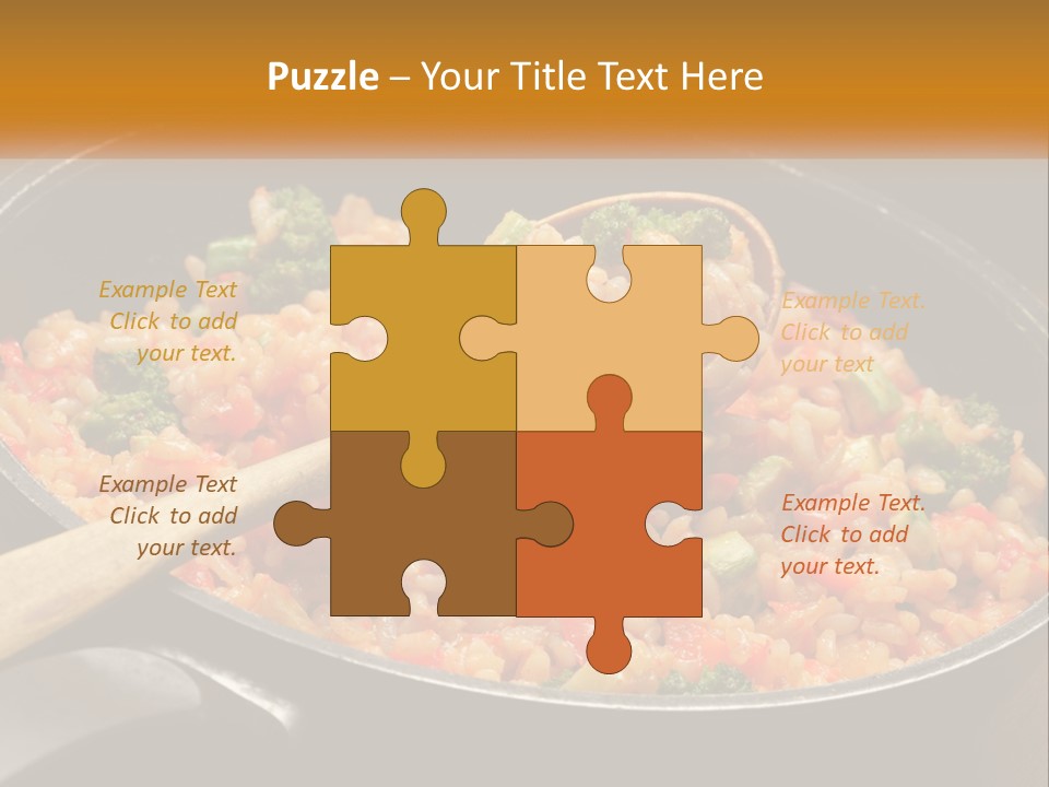 Rice With Vegetables PowerPoint Template