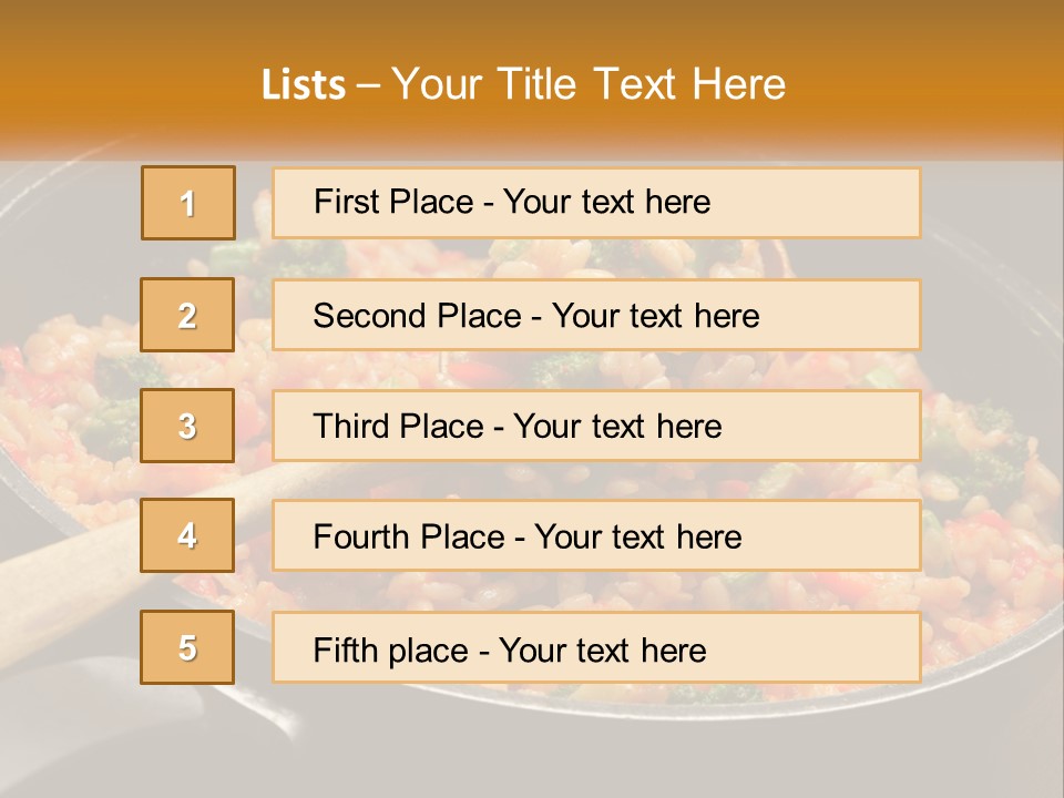 Rice With Vegetables PowerPoint Template
