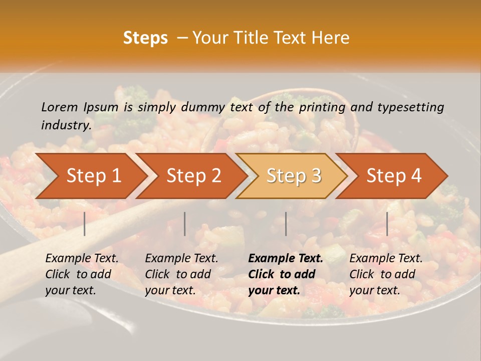 Rice With Vegetables PowerPoint Template
