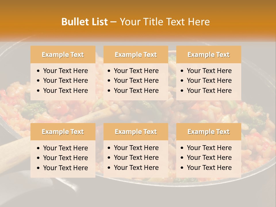 Rice With Vegetables PowerPoint Template