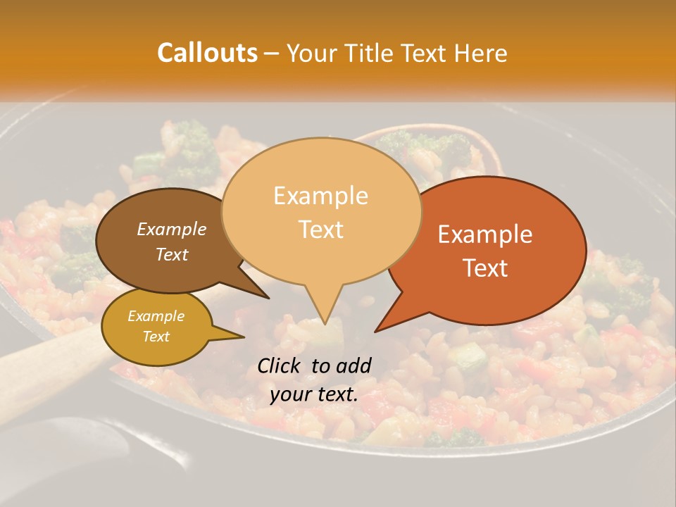 Rice With Vegetables PowerPoint Template