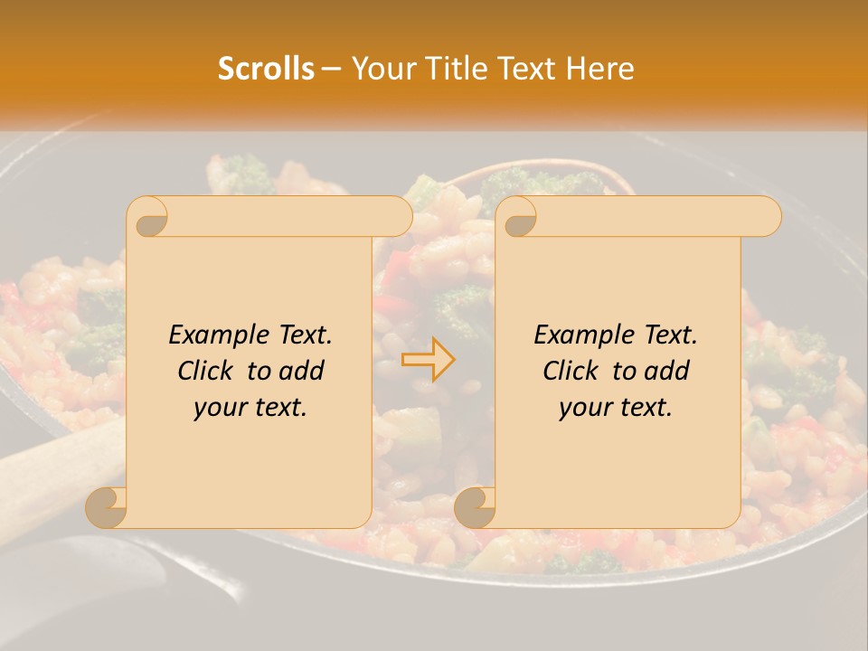 Rice With Vegetables PowerPoint Template