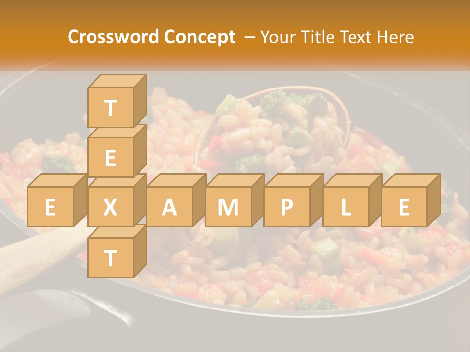 Rice With Vegetables PowerPoint Template