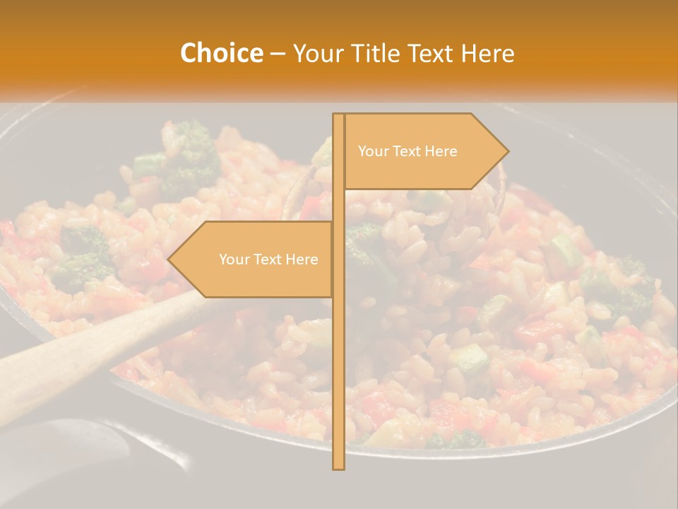 Rice With Vegetables PowerPoint Template