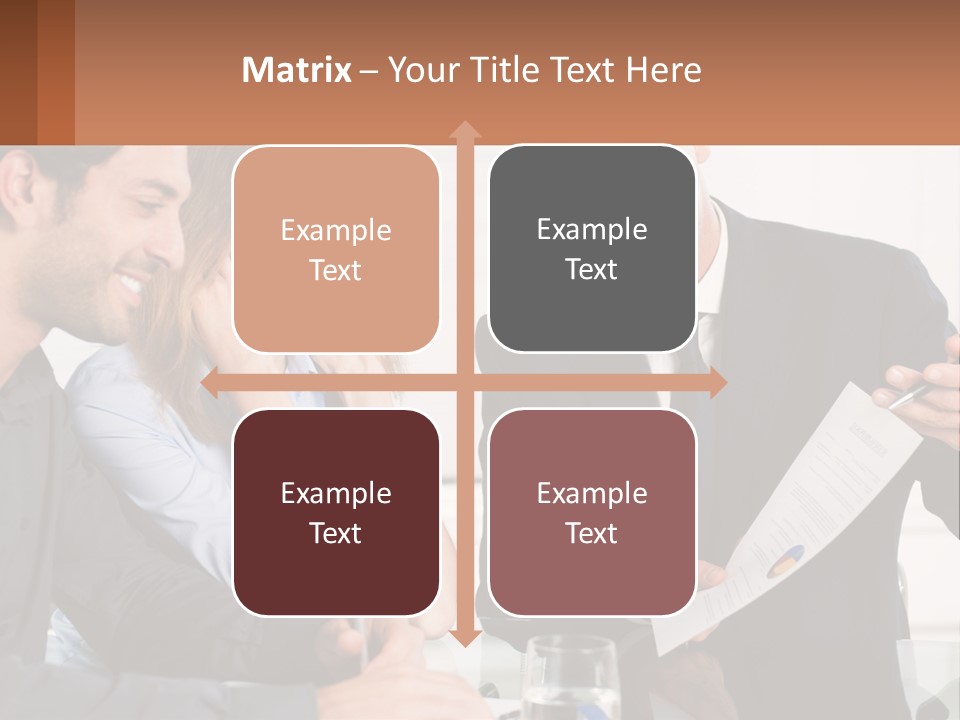 Discussing Statistics At Work PowerPoint Template