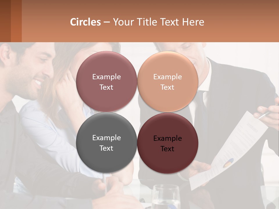 Discussing Statistics At Work PowerPoint Template