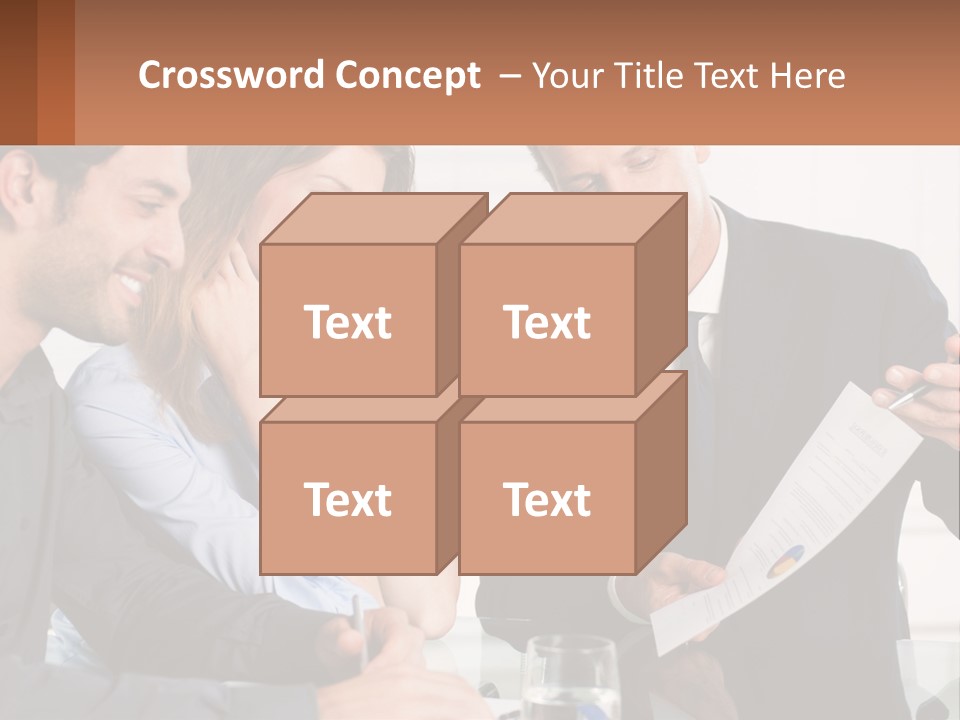 Discussing Statistics At Work PowerPoint Template