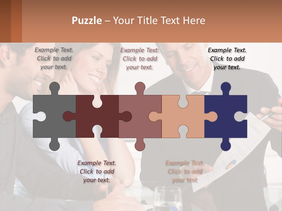 Discussing Statistics At Work PowerPoint Template