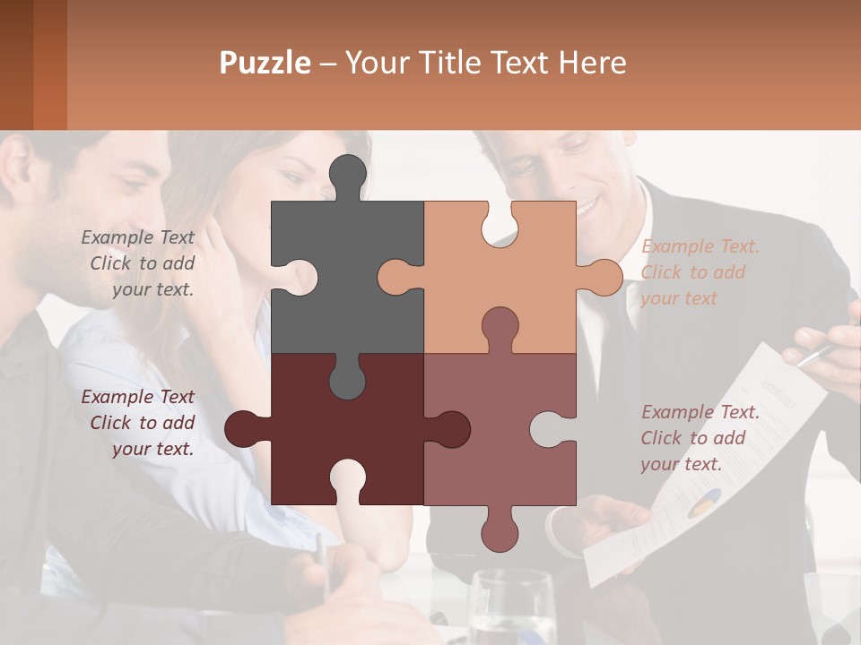 Discussing Statistics At Work PowerPoint Template