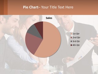 Discussing Statistics At Work PowerPoint Template