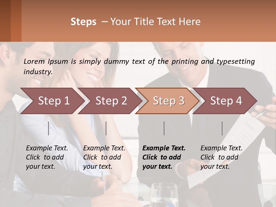 Discussing Statistics At Work PowerPoint Template