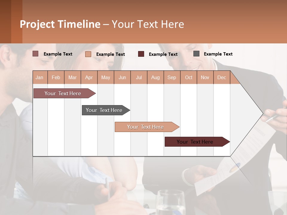 Discussing Statistics At Work PowerPoint Template