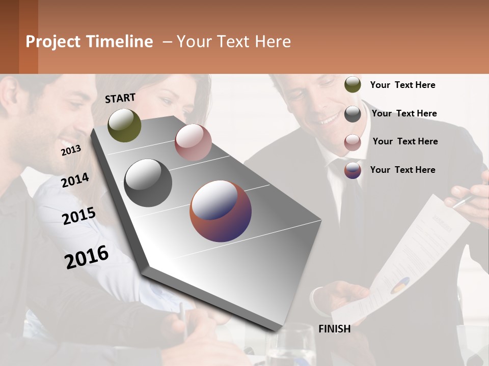 Discussing Statistics At Work PowerPoint Template