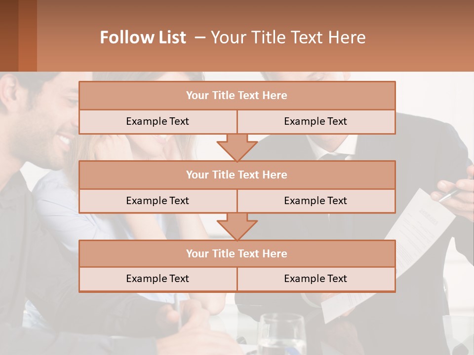 Discussing Statistics At Work PowerPoint Template